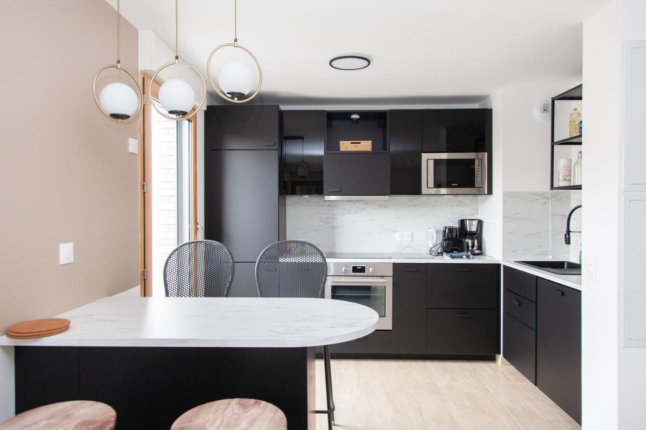 Appart Chic & Elegant-Metro 7 Leo-Lagrange+Parking 维勒瑞夫 外观 照片
